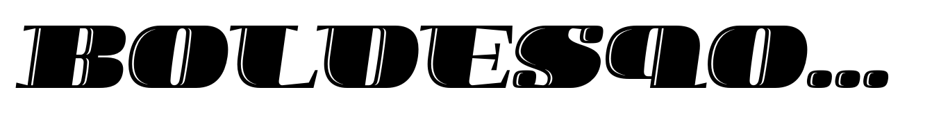 Boldesqo Serif 4F Inline Italic